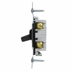 Eaton Light Switches 20-Amp Toggle Light Switch, Black -Eaton Outlet Store 11411835