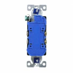 Eaton Electrical Outlets 15-Amp Residential Decorator Outlet, Black -Eaton Outlet Store 11413096