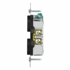 Eaton Electrical Outlets 20-Amp Commercial Duplex Outlet, Black -Eaton Outlet Store 11413315