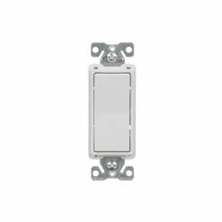 Eaton Light Switches 15-Amp 4-Way Rocker Light Switch, White