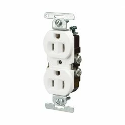 Eaton Electrical Outlets 15-Amp Residential Duplex Outlet, White
