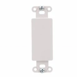Eaton Wall Plates 1-Gang Specialty Blank Wall Plate Insert, White