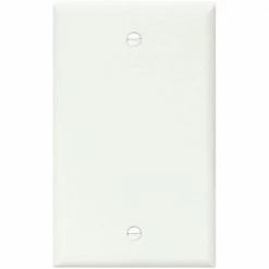 Eaton Wall Plates 1-Gang Standard Blank Wall Plate, White