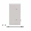 Eaton Wall Plates 1-Gang Midsize Blank Wall Plate, White