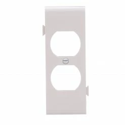 Eaton Wall Plates 1-Gang Midsize Duplex Wall Plate, White