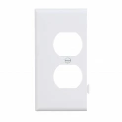 Eaton Wall Plates 1-Gang Midsize Duplex Wall Plate, White