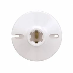 Eaton Light Sockets Plastic Keyless Ceiling Socket, White