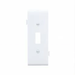 Eaton Wall Plates 1-Gang Midsize Toggle Wall Plate, White
