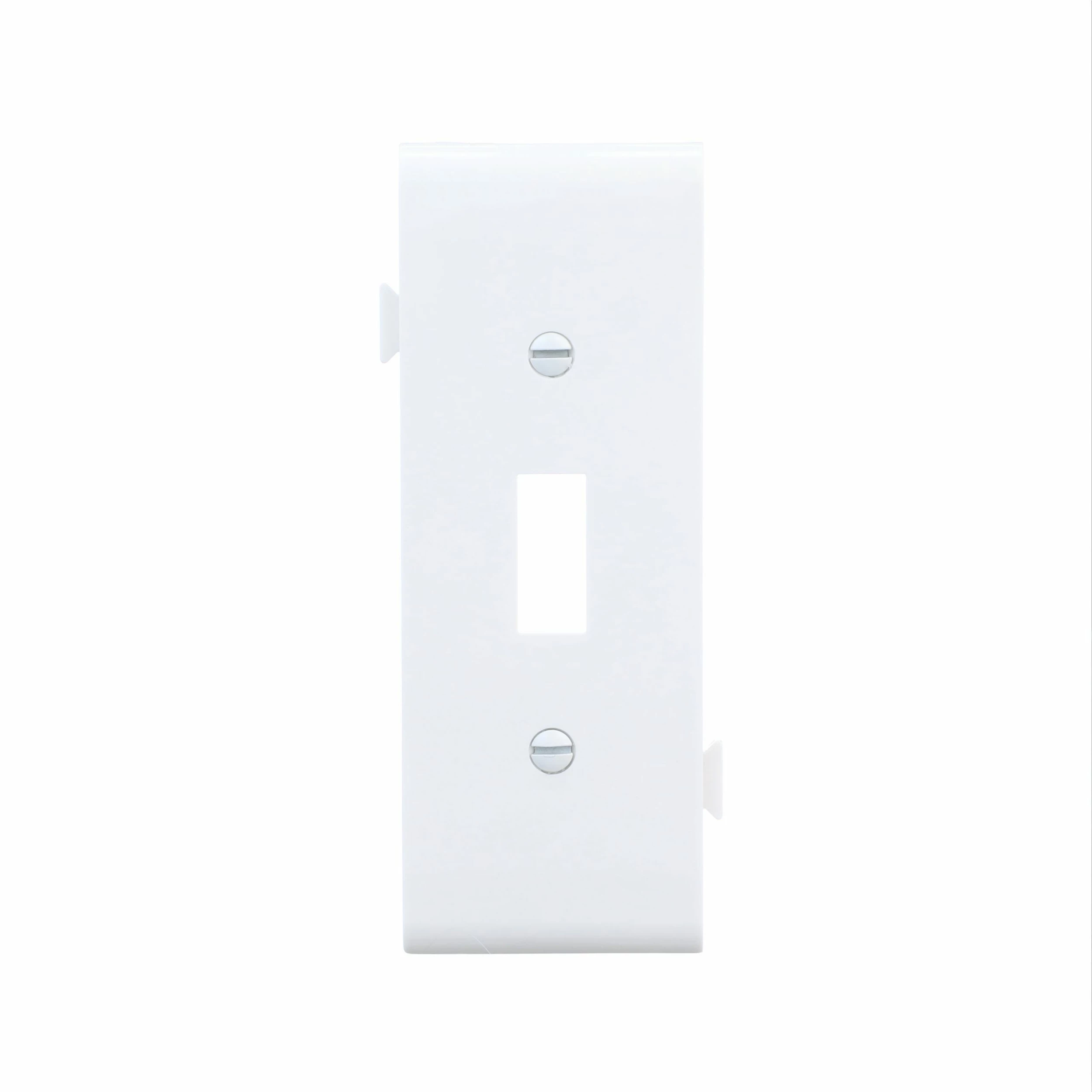 Eaton Wall Plates 1-Gang Midsize Toggle Wall Plate, White 1 Eaton Wall Plates 1-Gang Midsize Toggle Wall Plate, White