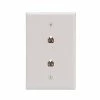 Eaton Wall Plates 1-Gang Midsize Wall Plate, White