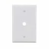 Eaton Wall Plates 1-Gang Coaxial Midsize Wall Plate, White
