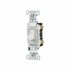 Eaton Light Switches 20-Amp Double Pole Toggle Light Switch, White 7 Eaton Light Switches 20-Amp Double Pole Toggle Light Switch, White -Eaton Outlet Store 14545312