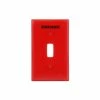 Eaton Wall Plates 1-Gang Standard Toggle Wall Plate, Red