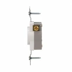 Eaton Electrical Outlets 15-Amp Commercial Round Outlet, White -Eaton Outlet Store 14645670