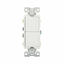 Eaton Light Switches 15-Amp 3-Way Rocker Light Switch, White