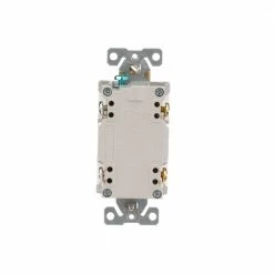 Eaton Electrical Outlets 20-Amp GFCI Residential Decorator Outlet, White -Eaton Outlet Store 14645978