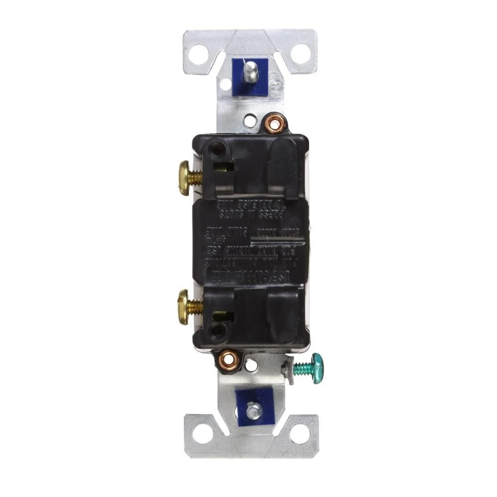 Eaton Light Switches 15-Amp Single-Pole Illuminated Toggle Light Switch, White 2 Eaton Light Switches 15-Amp Single-Pole Illuminated Toggle Light Switch, White - Image 2