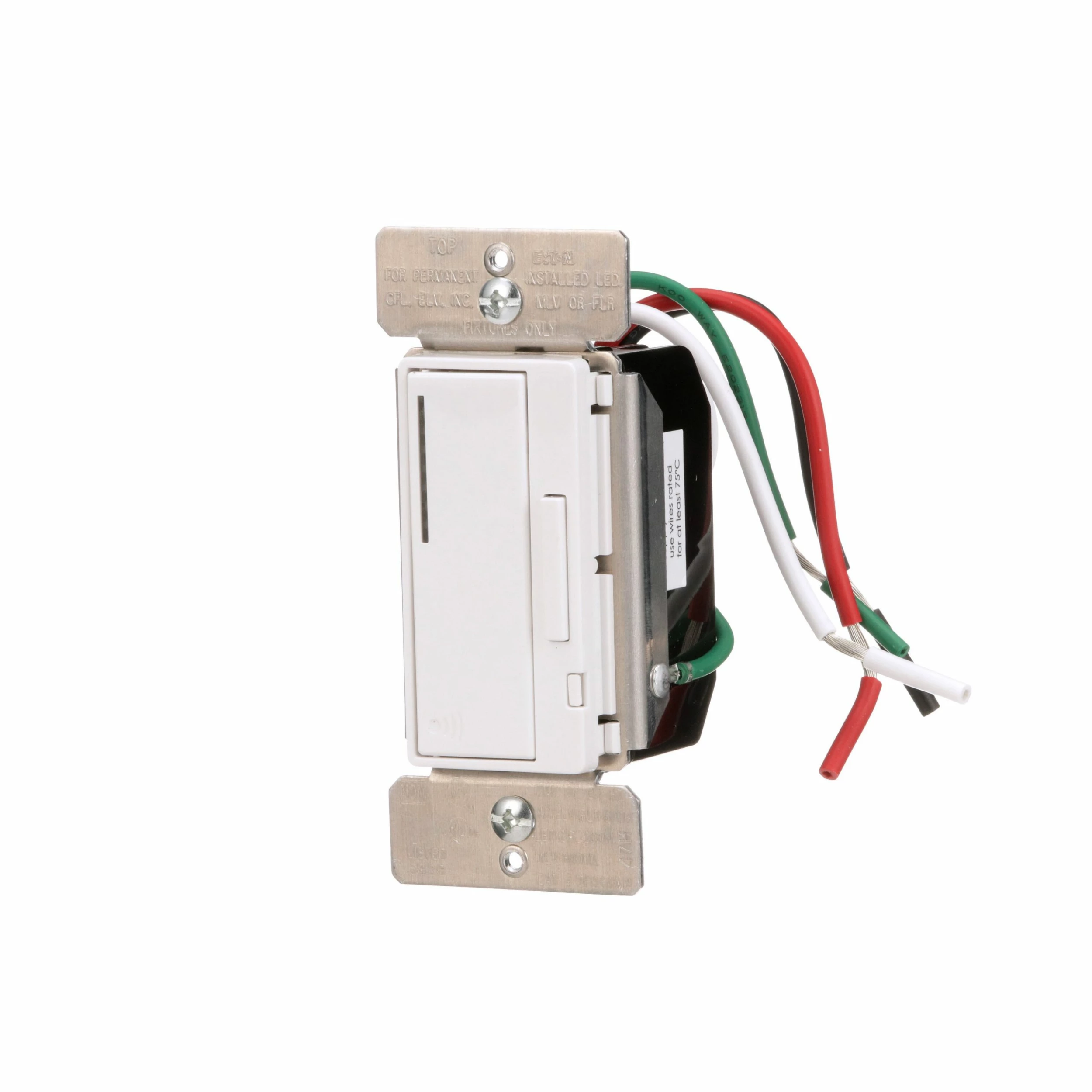 Eaton Light Dimmers Z-Wave Plus Single-Pole/3-Way Smart with LED Decorator Master Dimmer, White 2 Eaton Light Dimmers Z-Wave Plus Single-Pole/3-Way Smart with LED Decorator Master Dimmer, White - Image 2