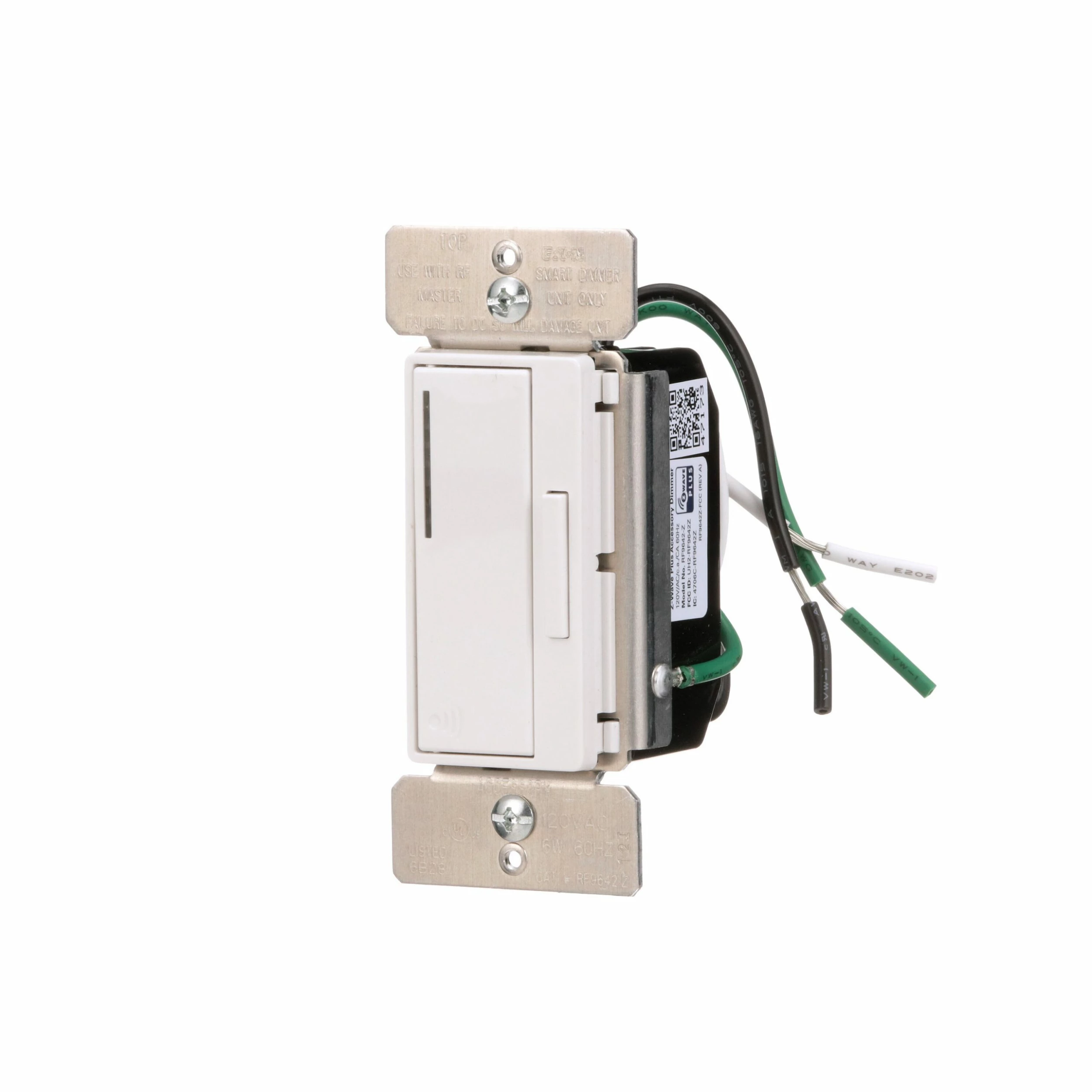 Eaton Light Dimmers Z-Wave Plus 3-Way Smart with LED Decorator Companion Dimmer, White 2 Eaton Light Dimmers Z-Wave Plus 3-Way Smart with LED Decorator Companion Dimmer, White - Image 2