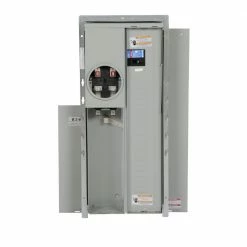 Eaton Breaker Boxes Type BR 200-Amp 20-Spaces 40-Circuit Main Breaker Meter Combo Load Center
