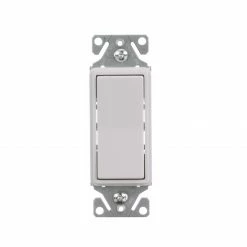 Eaton Light Switches 15-Amp 3-Way Illuminated Rocker Light Switch, White
