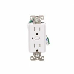 Eaton Electrical Outlets Z-Wave Plus 15-Amp Tamper Resistant Residential Decorator Smart Outlet, White