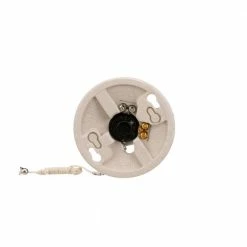 Eaton Light Sockets Porcelain Pull Chain Ceiling Socket, White -Eaton Outlet Store 15768567