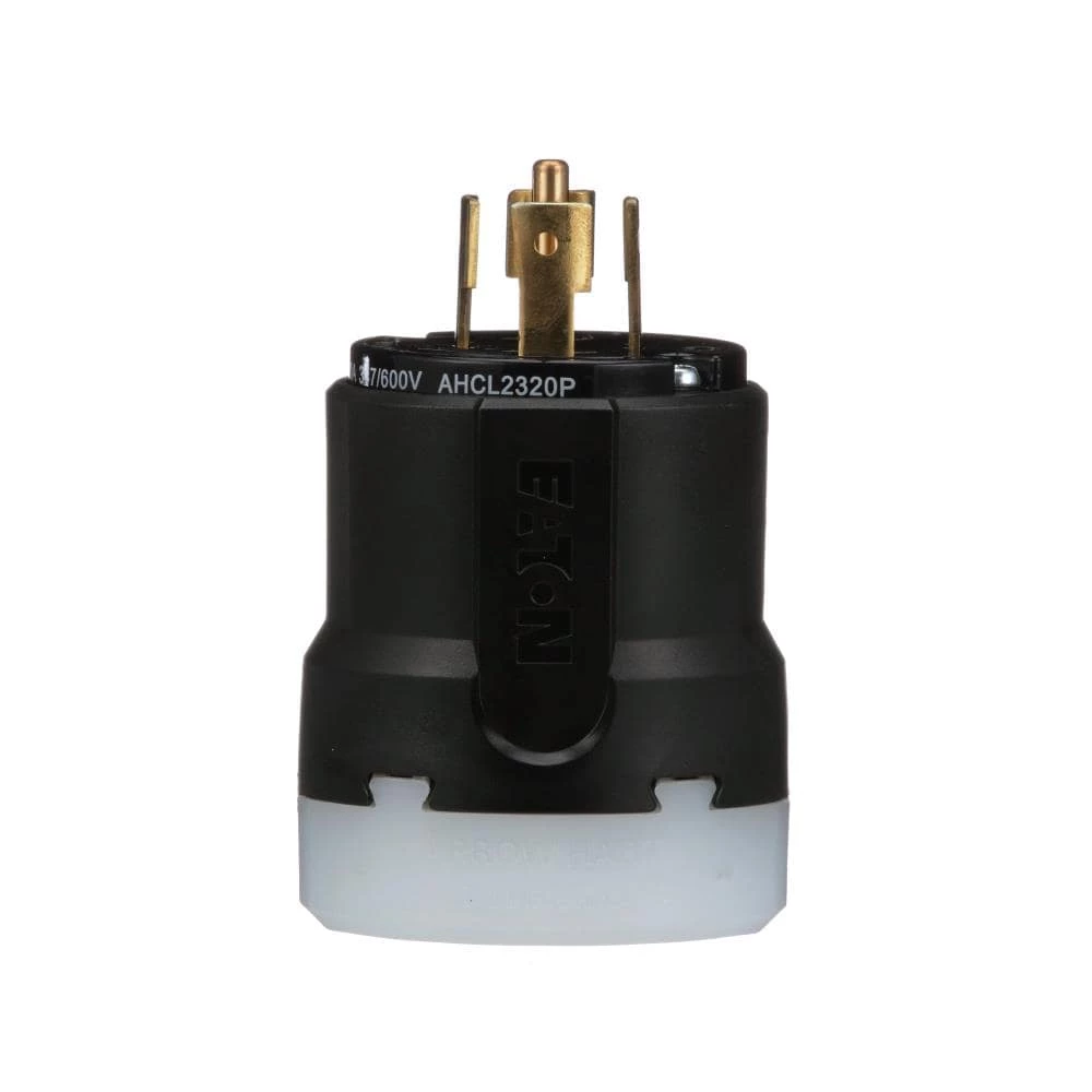 Eaton Plugs & Connectors Arrow Hart 20-Amps 3-Phase 347/600-Volt NEMA L23-20P Industrial Locking Plug 1 Eaton Plugs & Connectors Arrow Hart 20-Amps 3-Phase 347/600-Volt NEMA L23-20P Industrial Locking Plug