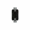 Eaton Electrical Outlets Arrow Hart 20-Amp Industrial Duplex Outlet, Black