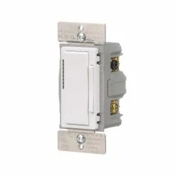 Eaton Light Dimmers Wi-Fi Smart Single-Pole/3-Way Smart with LED Decorator Master Dimmer, White/Light Almond/Ivory -Eaton Outlet Store 40922245