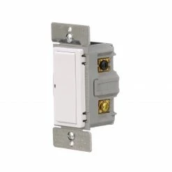 Eaton Light Switches Wi-Fi Smart 15-Amp Single-pole/3-way Smart Push Light Switch, White/Light Almond/Ivory -Eaton Outlet Store 40924438