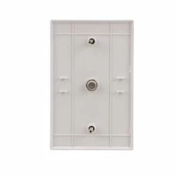 Eaton Wall Plates 1-Gang Coaxial Midsize Wall Plate, White -Eaton Outlet Store 42149626