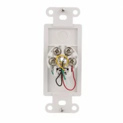 Eaton Wall Plates 1-Gang Coaxial Specialty Decorator Wall Plate Insert, White 9 Eaton Wall Plates 1-Gang Coaxial Specialty Decorator Wall Plate Insert, White -Eaton Outlet Store 42152345