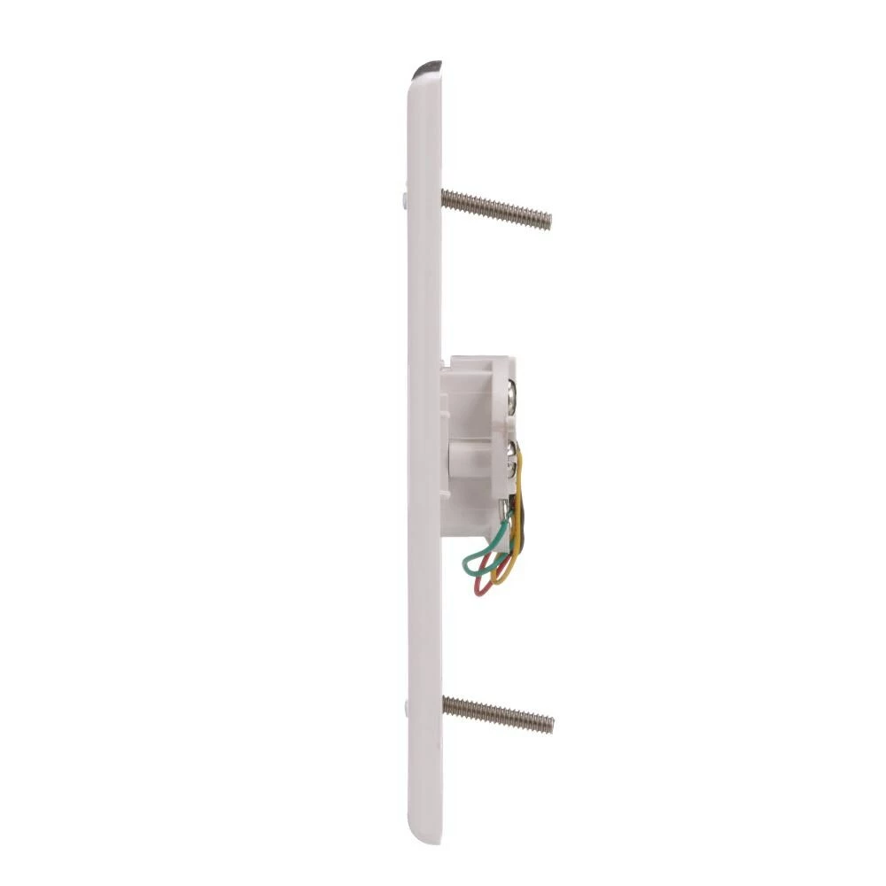 Eaton Wall Plates 1-Gang Coaxial Midsize Wall Plate, White 3 Eaton Wall Plates 1-Gang Coaxial Midsize Wall Plate, White - Image 3
