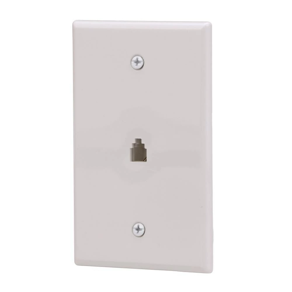 Eaton Wall Plates 1-Gang Coaxial Midsize Wall Plate, White 2 Eaton Wall Plates 1-Gang Coaxial Midsize Wall Plate, White - Image 2