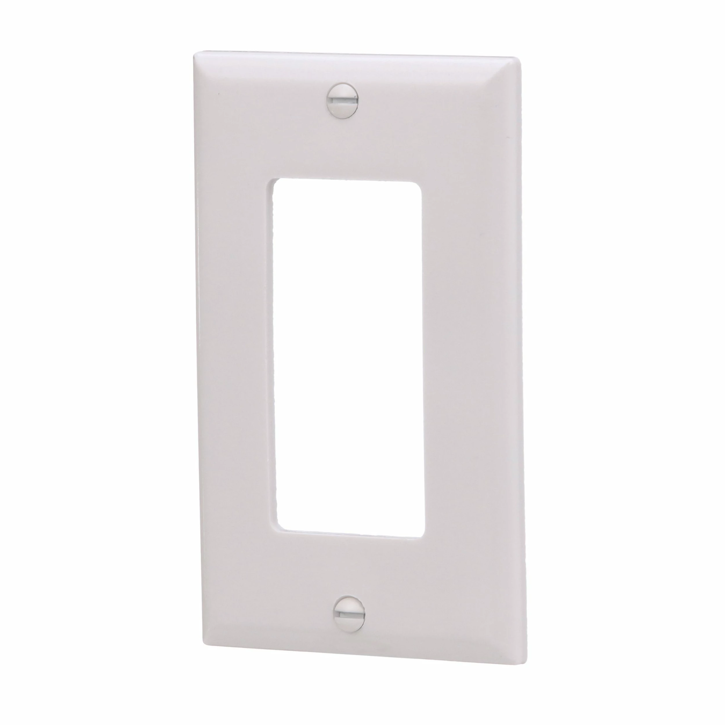 Eaton Wall Plates 1-Gang Standard Decorator Wall Plate, White 2 Eaton Wall Plates 1-Gang Standard Decorator Wall Plate, White - Image 2