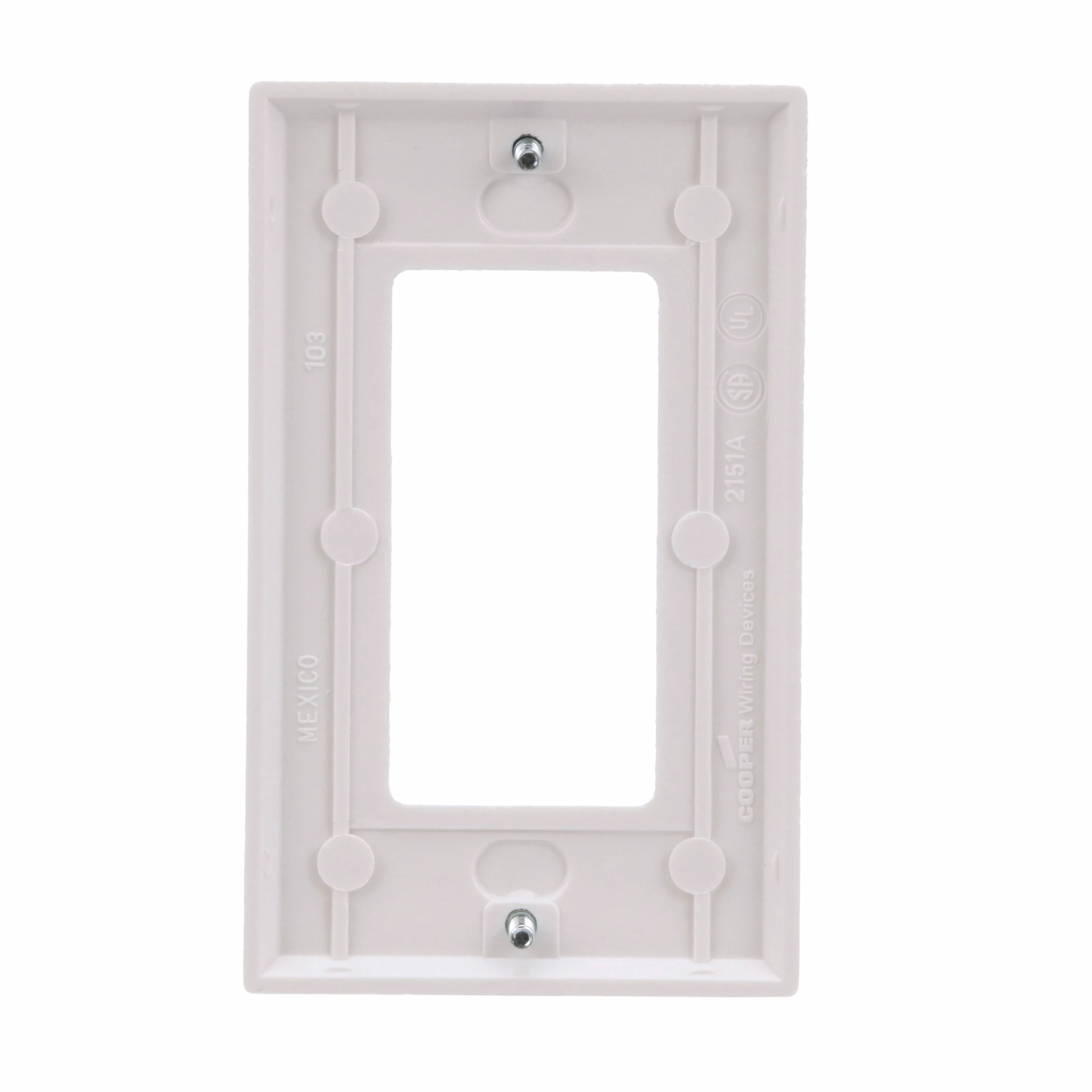 Eaton Wall Plates 1-Gang Standard Decorator Wall Plate, White 4 Eaton Wall Plates 1-Gang Standard Decorator Wall Plate, White - Image 4