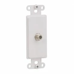 Eaton Wall Plates 1-Gang Coaxial Standard Decorator Wall Plate Insert, White 11 Eaton Wall Plates 1-Gang Coaxial Standard Decorator Wall Plate Insert, White -Eaton Outlet Store 42155722