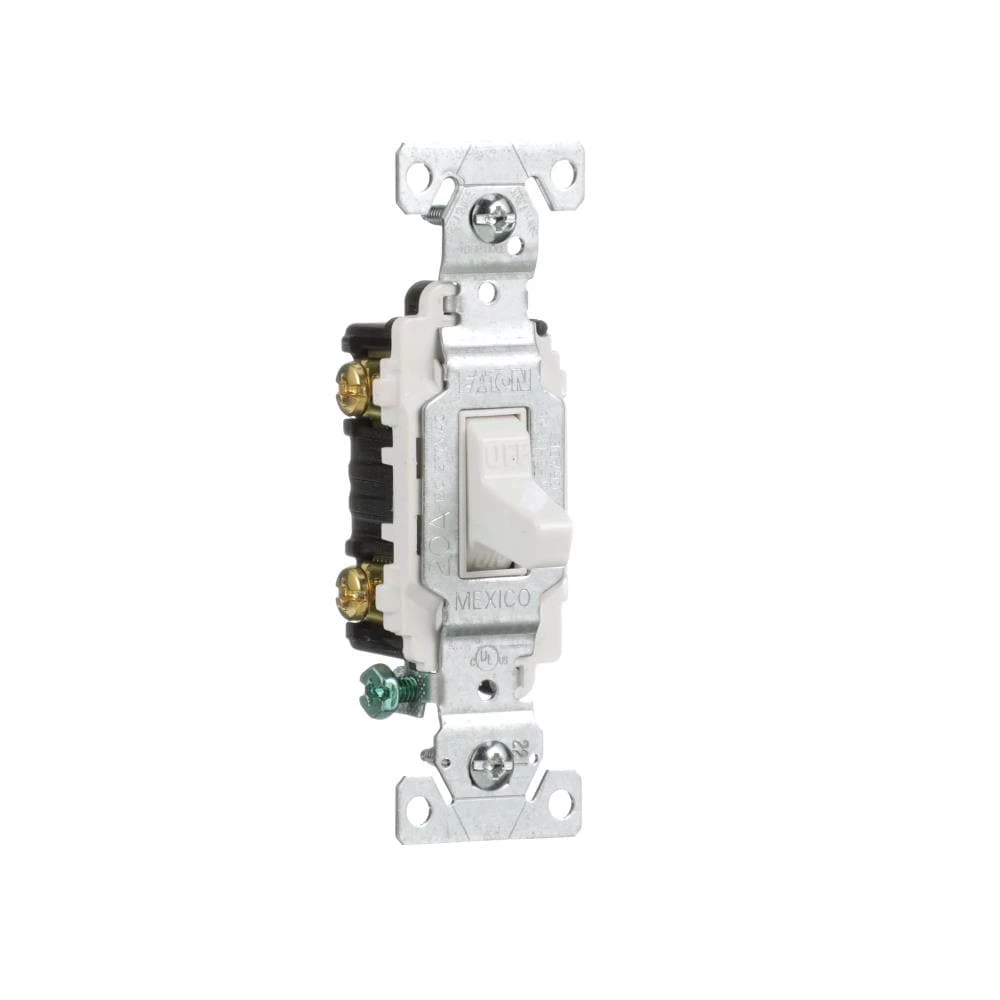 Eaton Light Switches 20-Amp Double Pole Toggle Light Switch, White 6 Eaton Light Switches 20-Amp Double Pole Toggle Light Switch, White - Image 6