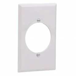 Eaton Wall Plates 1-Gang Midsize Round Wall Plate, White -Eaton Outlet Store 42189290