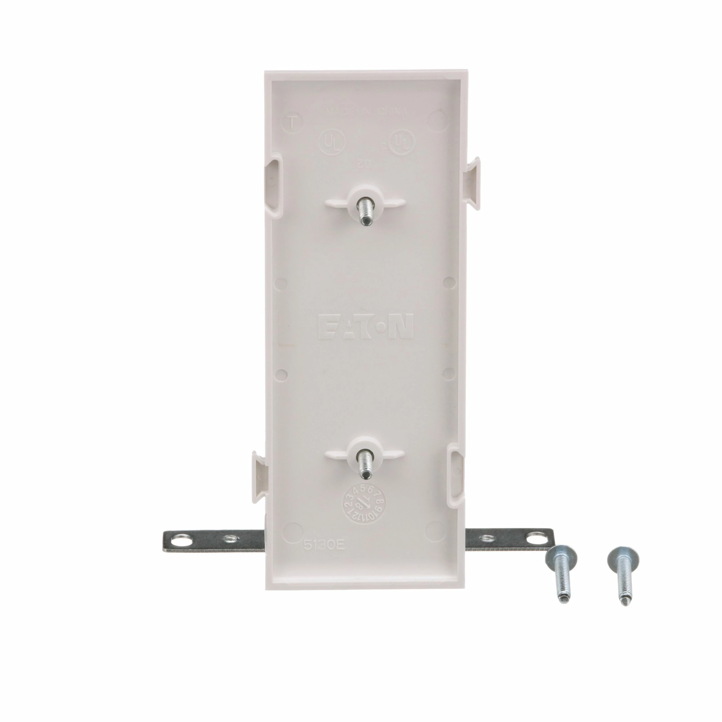 Eaton Wall Plates 1-Gang Midsize Blank Wall Plate, White 4 Eaton Wall Plates 1-Gang Midsize Blank Wall Plate, White - Image 4