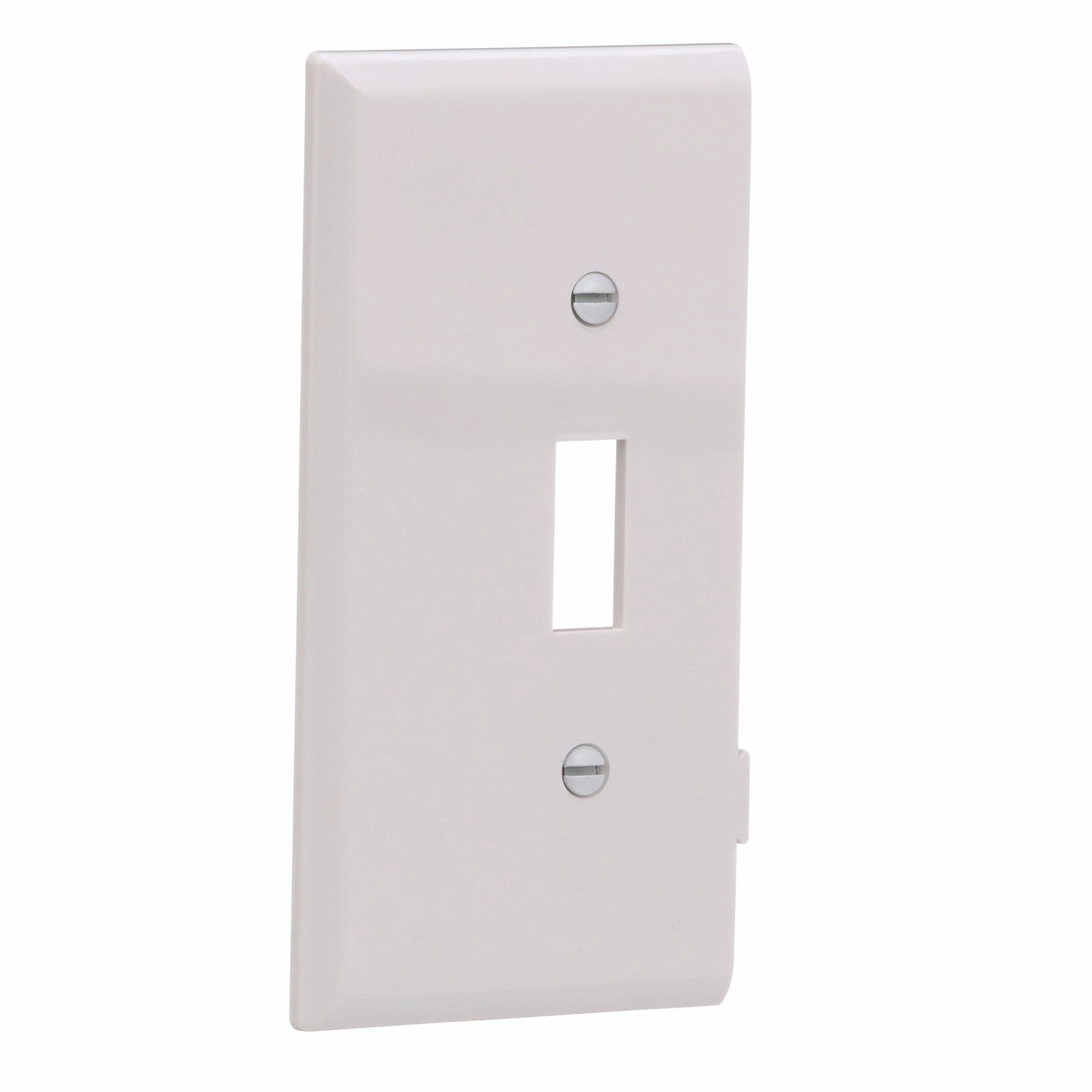Eaton Wall Plates 1-Gang Midsize Toggle Wall Plate, White 6 Eaton Wall Plates 1-Gang Midsize Toggle Wall Plate, White - Image 6