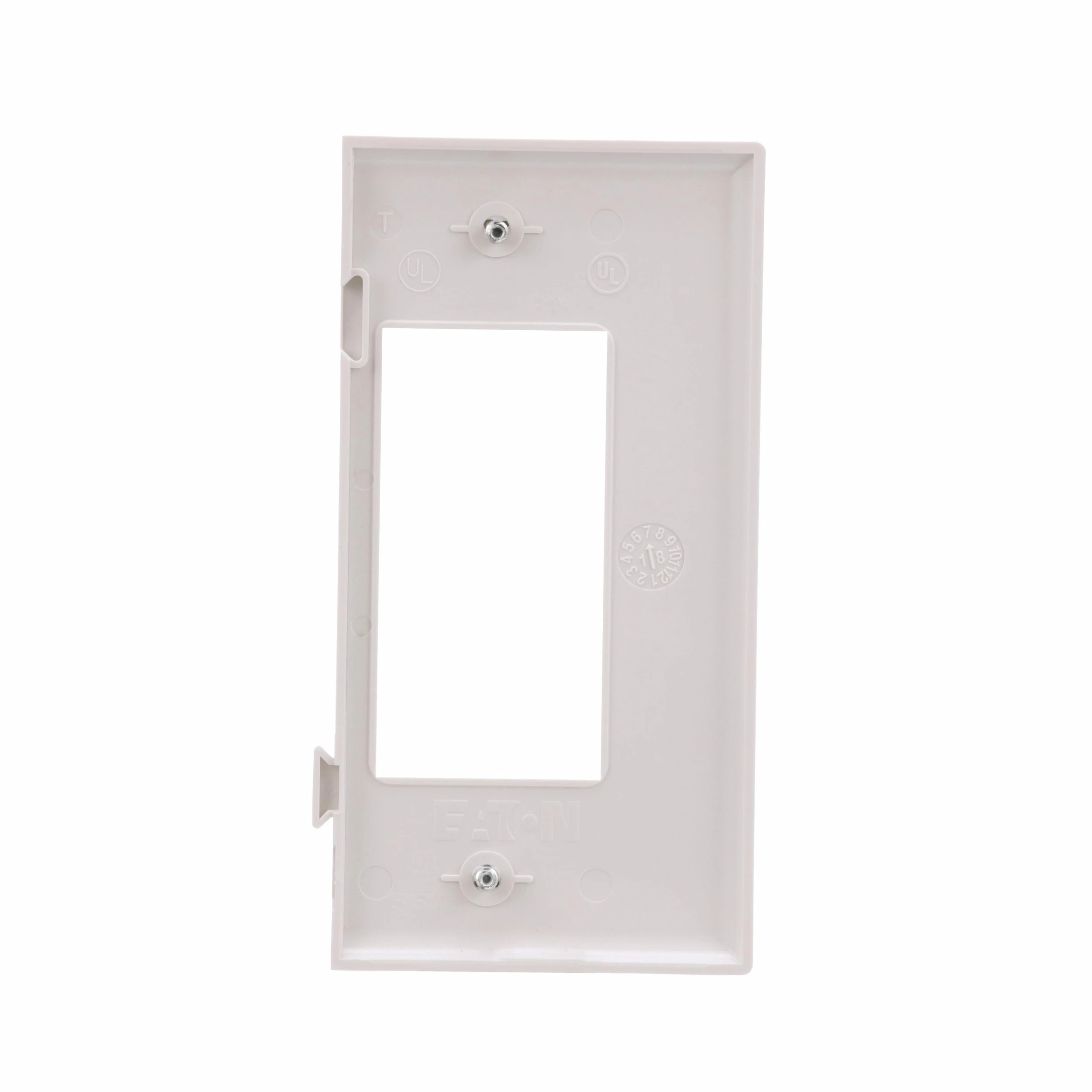 Eaton Wall Plates 1-Gang Midsize Decorator Wall Plate, White 4 Eaton Wall Plates 1-Gang Midsize Decorator Wall Plate, White - Image 4
