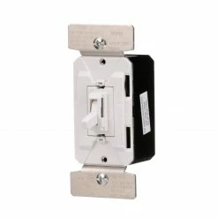 Eaton Light Dimmers Universal Dimmers Single-Pole/3-Way LED Toggle Light Dimmer, White/Light Almond/Ivory 9 Eaton Light Dimmers Universal Dimmers Single-Pole/3-Way LED Toggle Light Dimmer, White/Light Almond/Ivory -Eaton Outlet Store 42218880