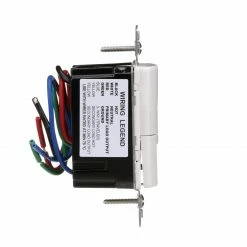 Eaton Light Sensors Single-Pole/3-Way 5-Amp Vacancy Motion Sensor Light Switch, White, Ivory, Light Almond -Eaton Outlet Store 42222621