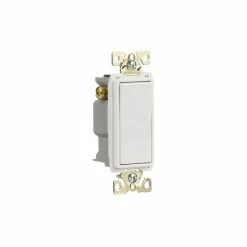 Eaton Light Switches 20-Amp 3-Way Rocker Light Switch, White -Eaton Outlet Store 42234118