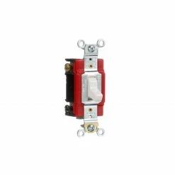 Eaton Light Switches 20-Amp Single-Pole Illuminated Toggle Light Switch, White -Eaton Outlet Store 42234177