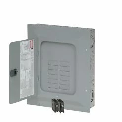 Eaton Breaker Boxes Type BR 125-Amp 12-Spaces 24-Circuit Main Lug Plug-On Neutral Load Center (Value Pack)