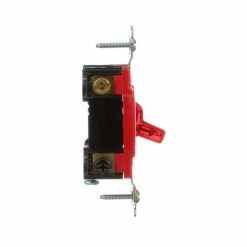 Eaton Light Switches 20-Amp Single-Pole Pilot Light Toggle Light Switch, Red -Eaton Outlet Store 42238881
