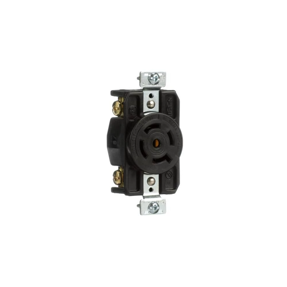Eaton Electrical Outlets Arrow Hart 20-Amp Industrial Duplex Outlet, Black 6 Eaton Electrical Outlets Arrow Hart 20-Amp Industrial Duplex Outlet, Black - Image 6